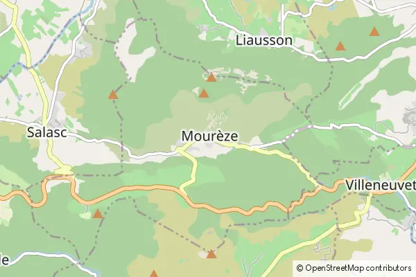 Mapa Mourèze