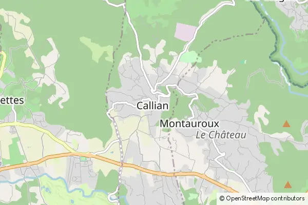 Mapa Callian