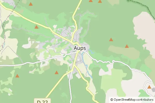 Mapa Aups