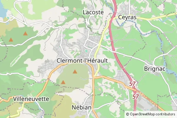 Mapa Clermont l'Herault