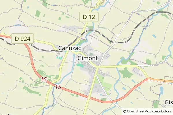 Mapa Gimont