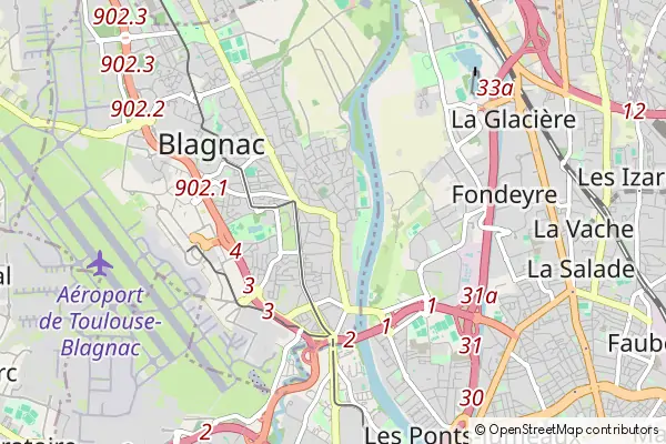 Mapa Blagnac