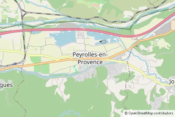 Mapa Peyrolles-en-Provence