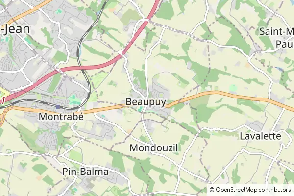 Mapa Beaupuy