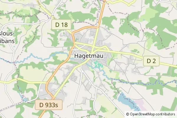 Mapa Hagetmau