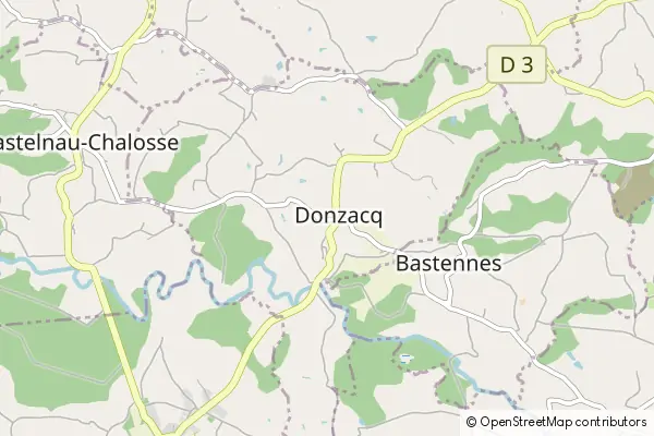 Mapa Donzacq