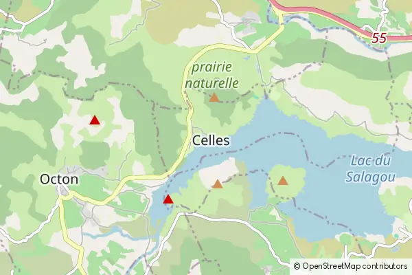 Mapa Celles