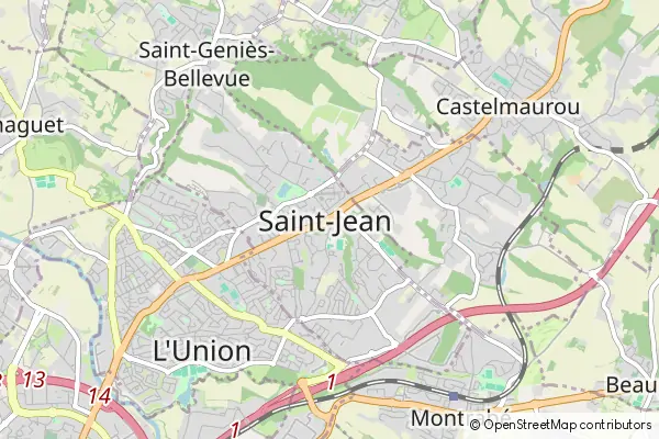 Mapa Saint-Jean