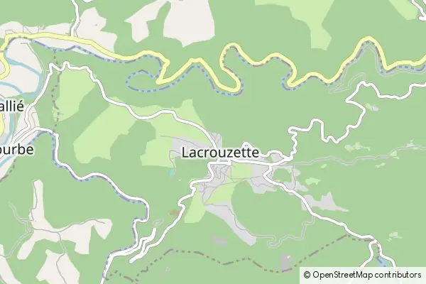 Mapa Lacrouzette