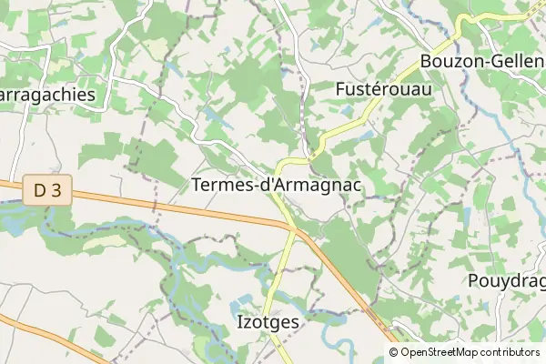 Mapa Termes d'Armagnac