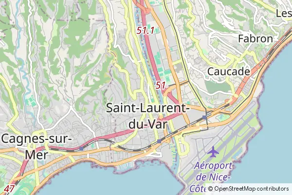 Mapa St-Laurent du Var