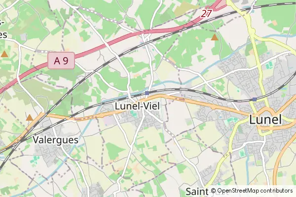 Mapa Lunel-Viel