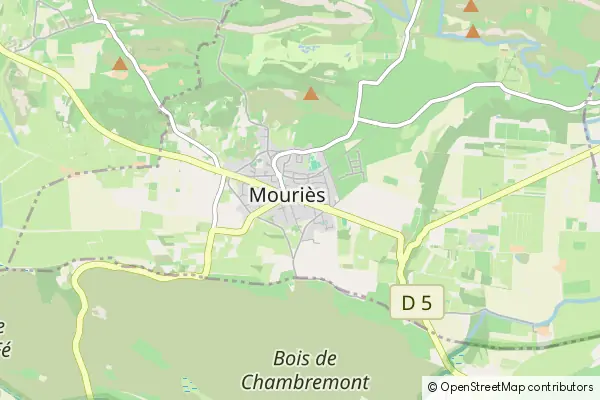 Mapa Mouriès