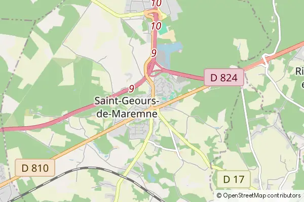 Mapa Saint-Geours-de-Maremne