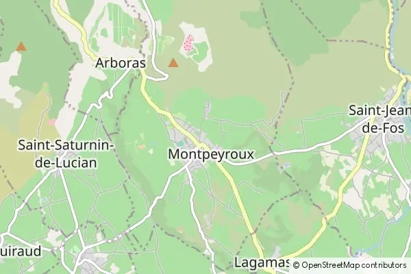 Mapa Montpeyroux