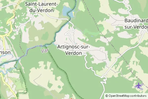 Mapa Artignosc-sur-Verdon