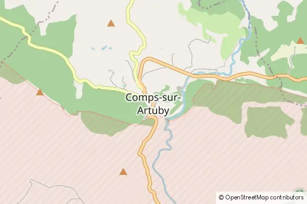 Mapa Comps-sur-Artuby