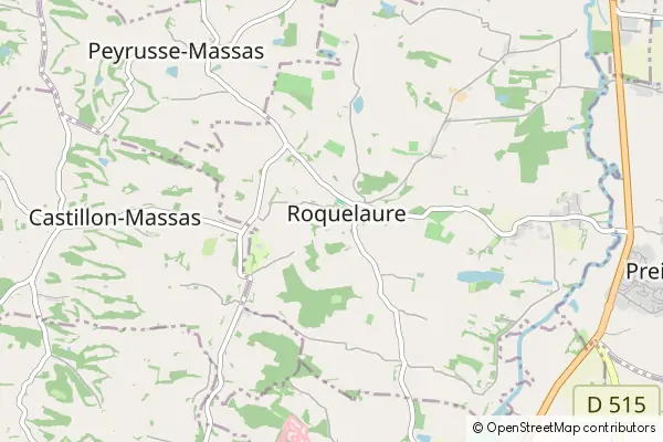 Mapa Roquelaure