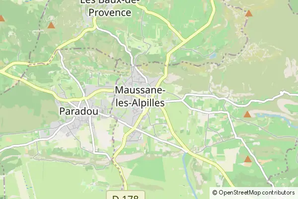 Mapa Maussane-les-Alpilles