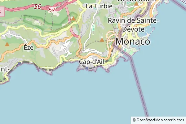 Mapa Cap-d'Ail