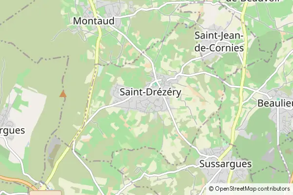 Mapa Saint-Drézéry