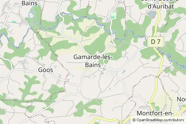 Mapa Gamarde-les-Bains