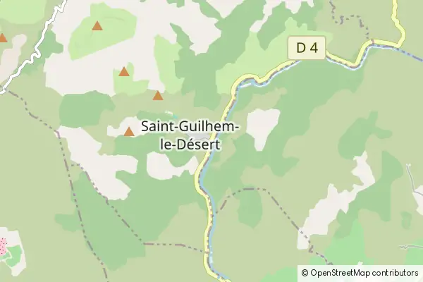 Mapa Saint-Guilhem-le-Désert