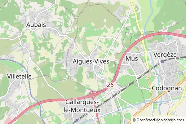 Mapa Aigues-Vives