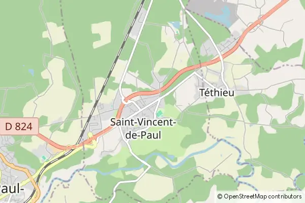 Mapa Saint-Vincent-de-Paul