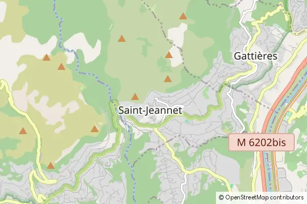 Mapa Saint-Jeannet