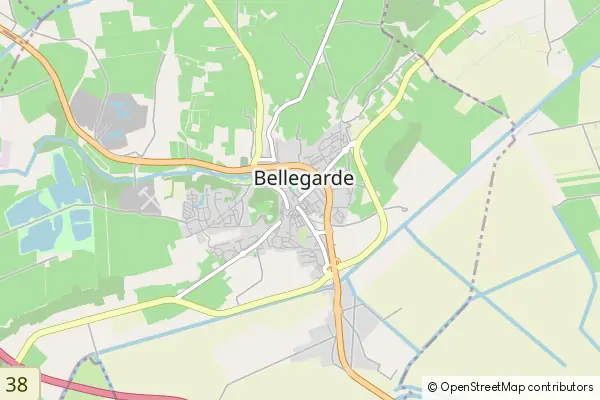 Mapa Bellegarde