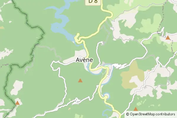 Mapa Avène