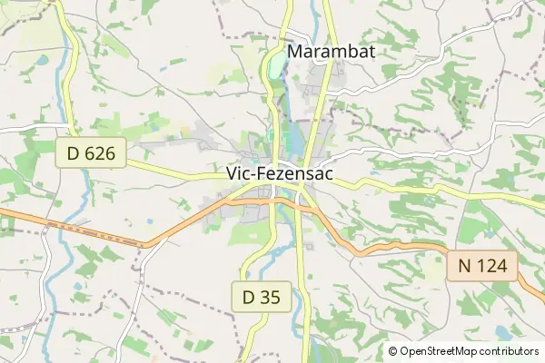 Mapa Vic-Fezensac