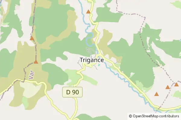 Mapa Trigance