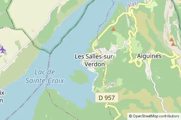 Mapa Les-Salles-sur-Verdon