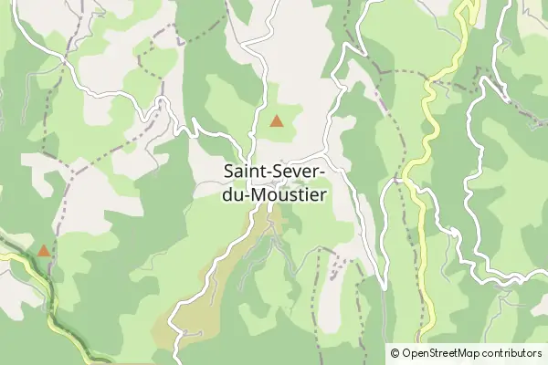 Mapa Saint-Sever-du-Moustier