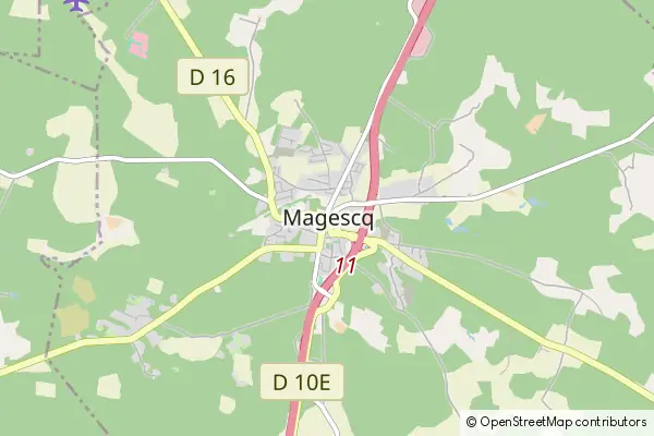 Mapa Magescq