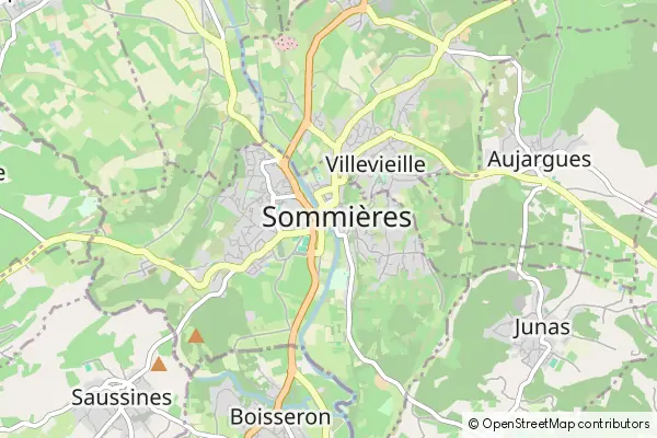 Mapa Sommières