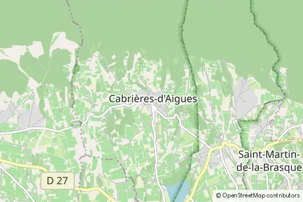 Mapa Cabrieres d'Aigues