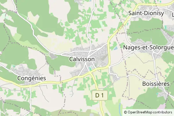 Mapa Calvisson