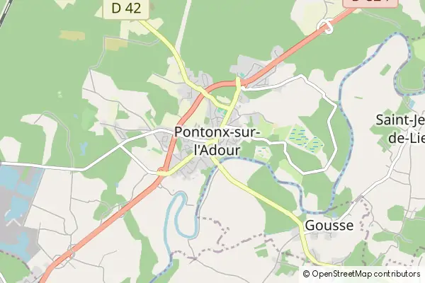 Mapa Pontonx-sur-l'Adour