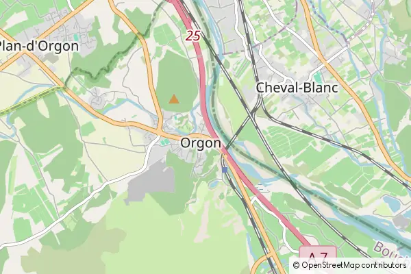 Mapa Orgon