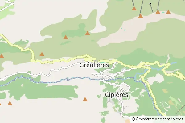 Mapa Gréolières