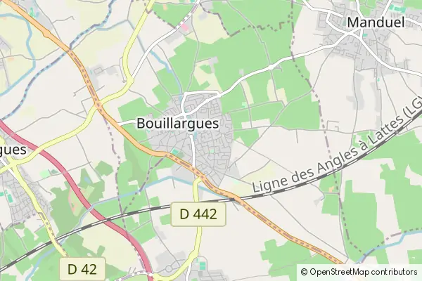 Mapa Bouillargues