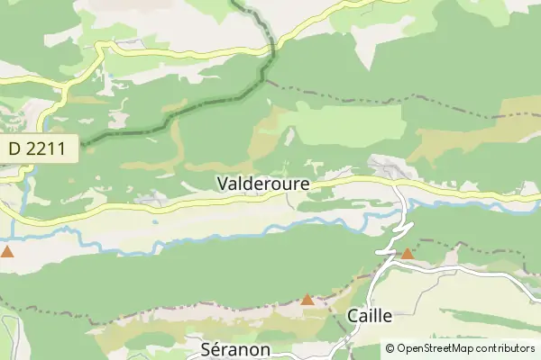 Mapa Valderoure