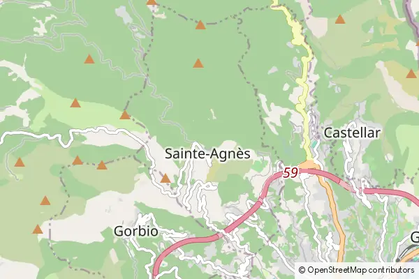 Mapa Sainte-Agnès