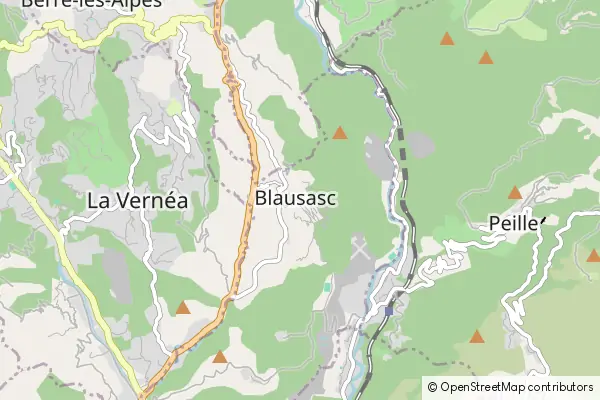 Mapa Blausasc