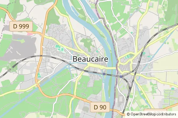 Mapa Beaucaire