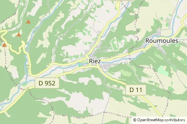 Mapa Riez