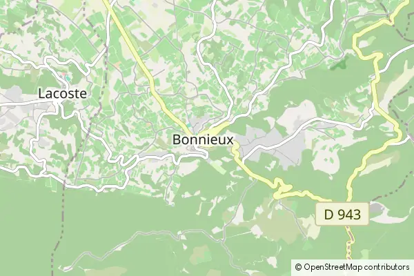 Mapa Bonnieux